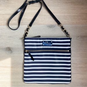 Kate Spade Ellen Crossbody Bag, Black and White Stripe